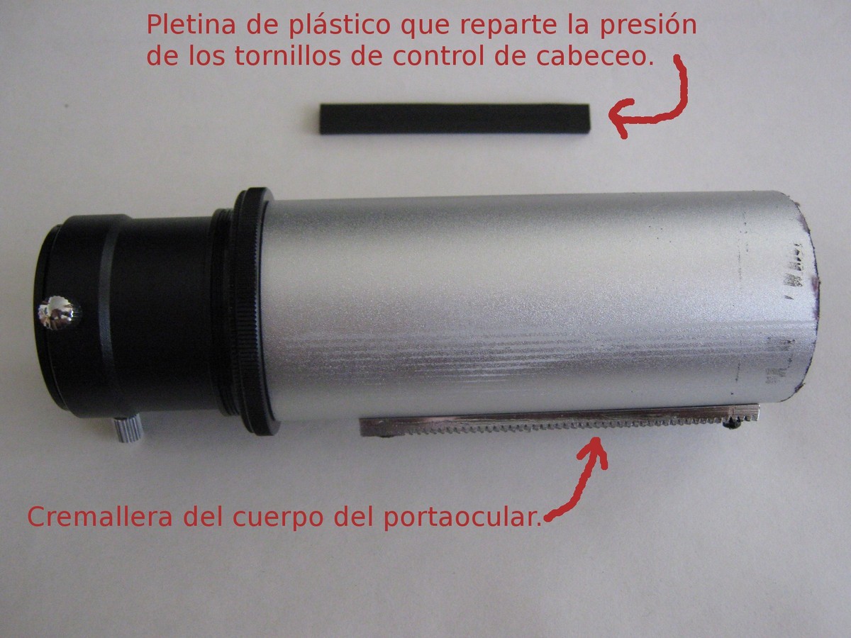 El tubo deslizante y la pletina