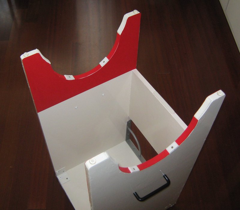 rocker with adhesive felt for protection